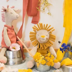 Peluche musicale lion Sous mon baobab (28 cm)