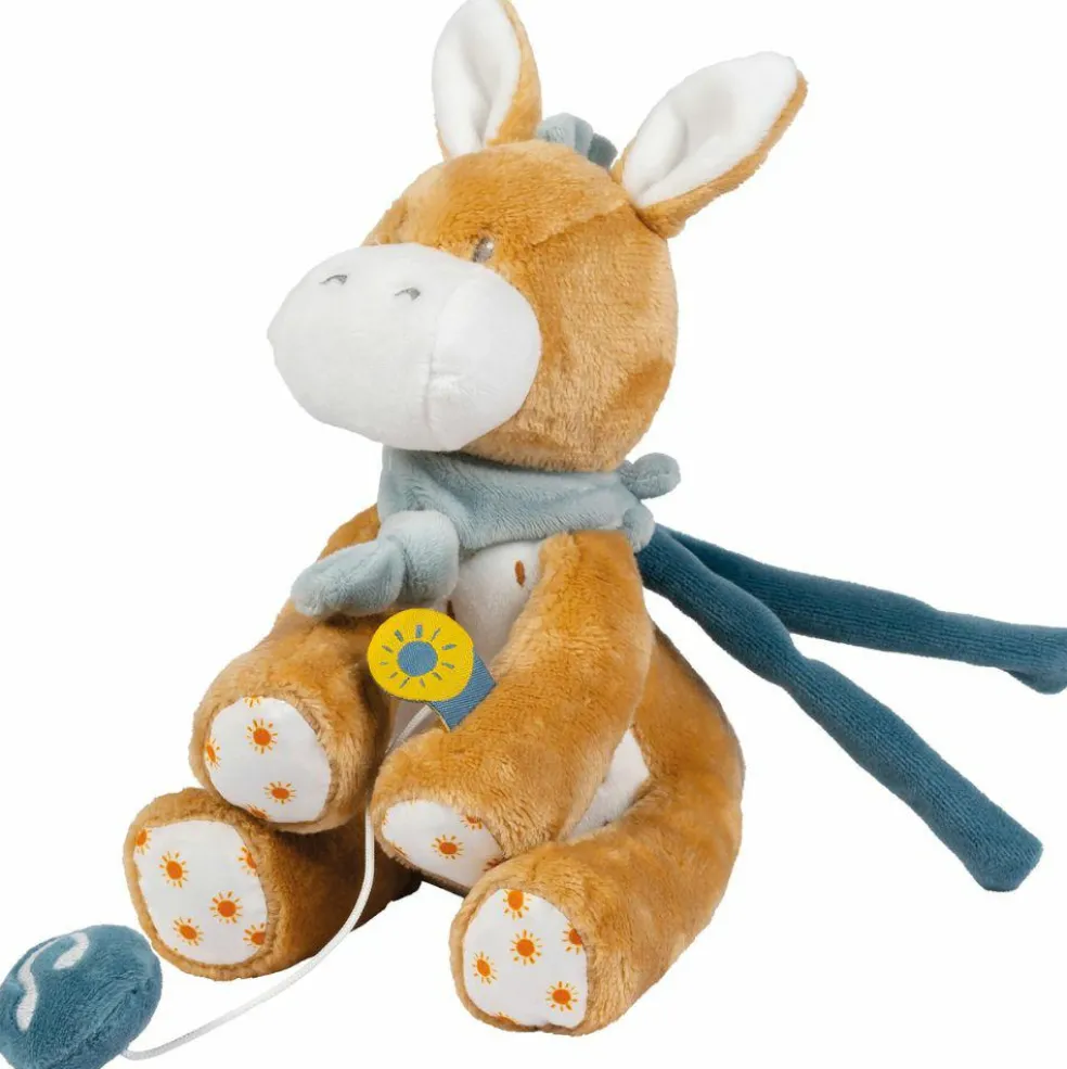 Peluche musicale Léo l'âne (20 cm)