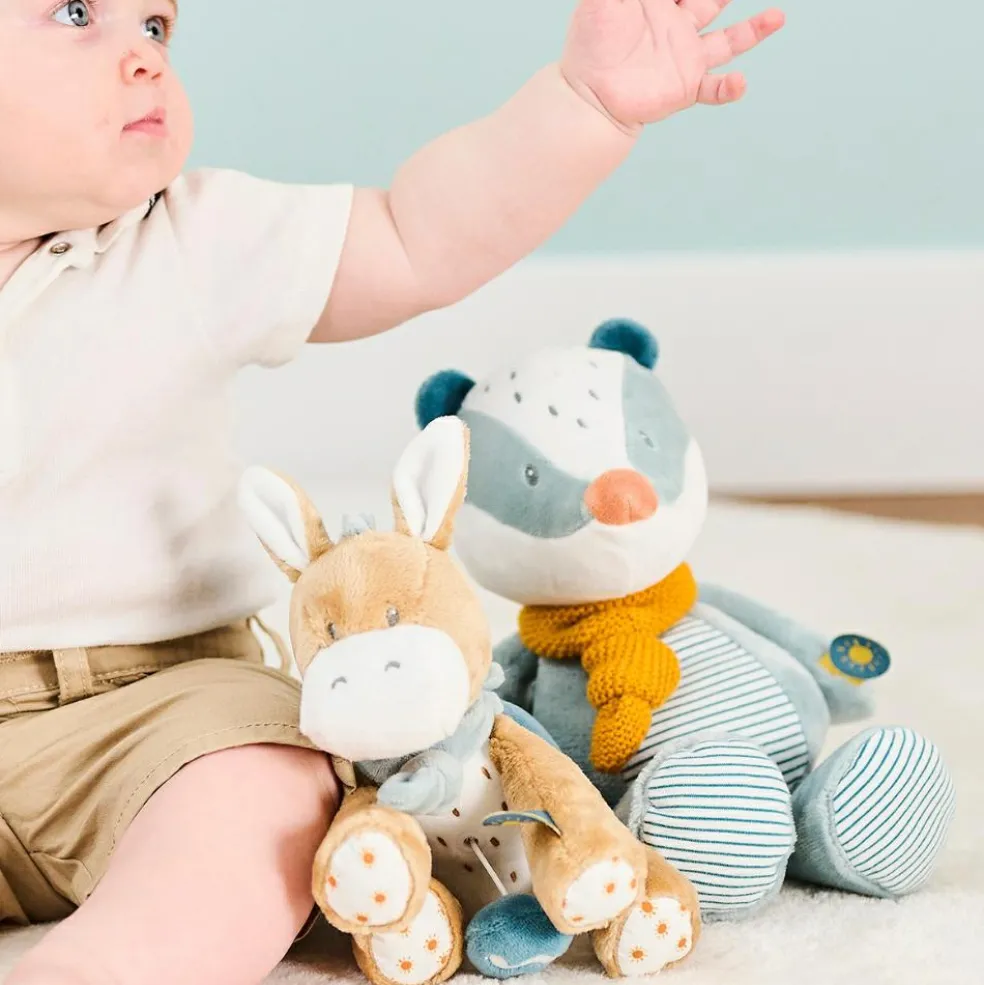 Peluche musicale Léo l'âne (20 cm)