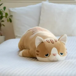 Peluche Nemu Nemu Mugi le Chat brun (54 cm)