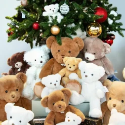 Peluche ours Bellydou marron (40 cm)