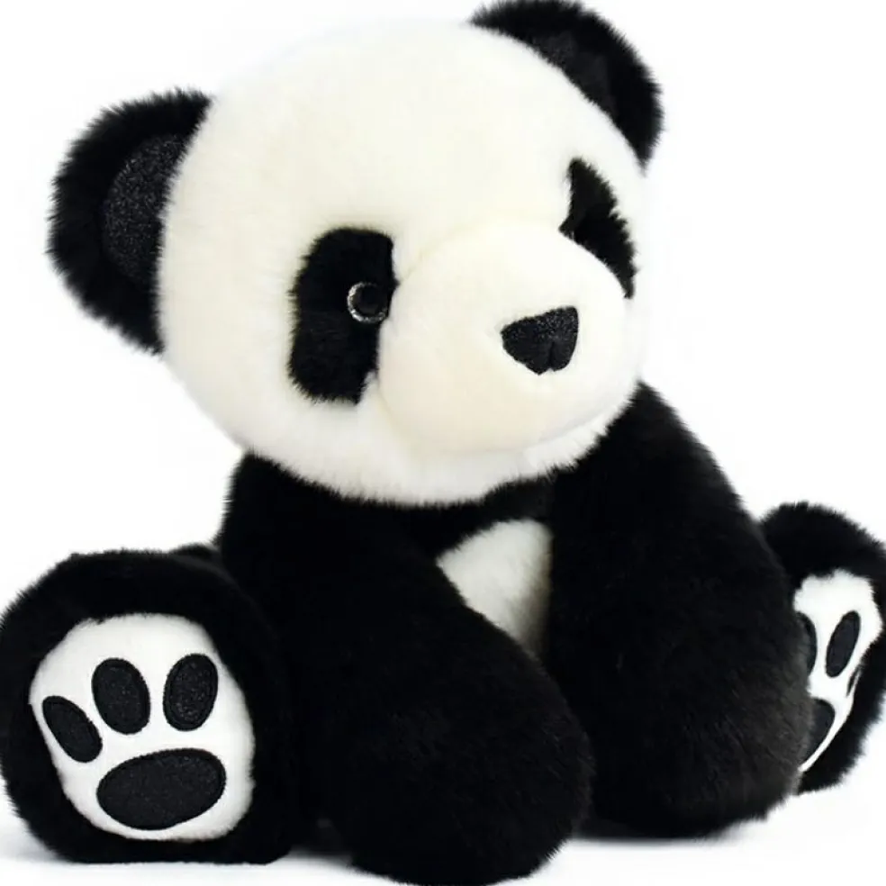 Peluche panda So Chic noir (25 cm)