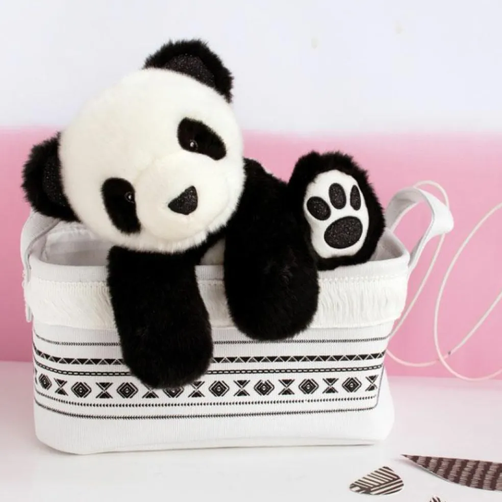 Peluche panda So Chic noir (25 cm)