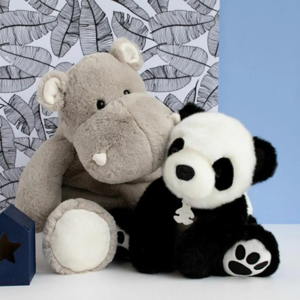 Peluche panda So Chic noir (25 cm)