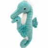 Peluche Papadou papa et bébé Les Ptipotos Aqua (34 cm)