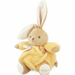 Peluche Patapouf Lapin jaune (17 cm)