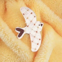 Peluche Patapouf Lapin jaune (17 cm)