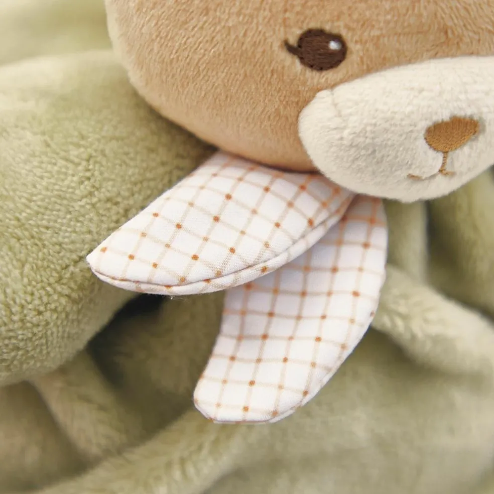 Peluche Patapouf Ours vert (17 cm)