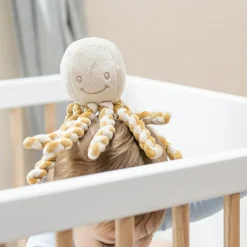 Peluche pieuvre Lapidou sable-caramel (23 cm)