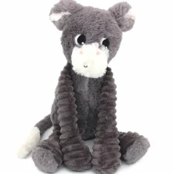 Peluche Poitou maman et bébé Les Ptipotos Gris (35 cm)