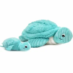 Peluche Sauvenou maman et bébé Les Ptipotos Aqua (29 cm)