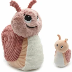 Peluche Speedou l'escargot maman et bébé rose (25 cm)
