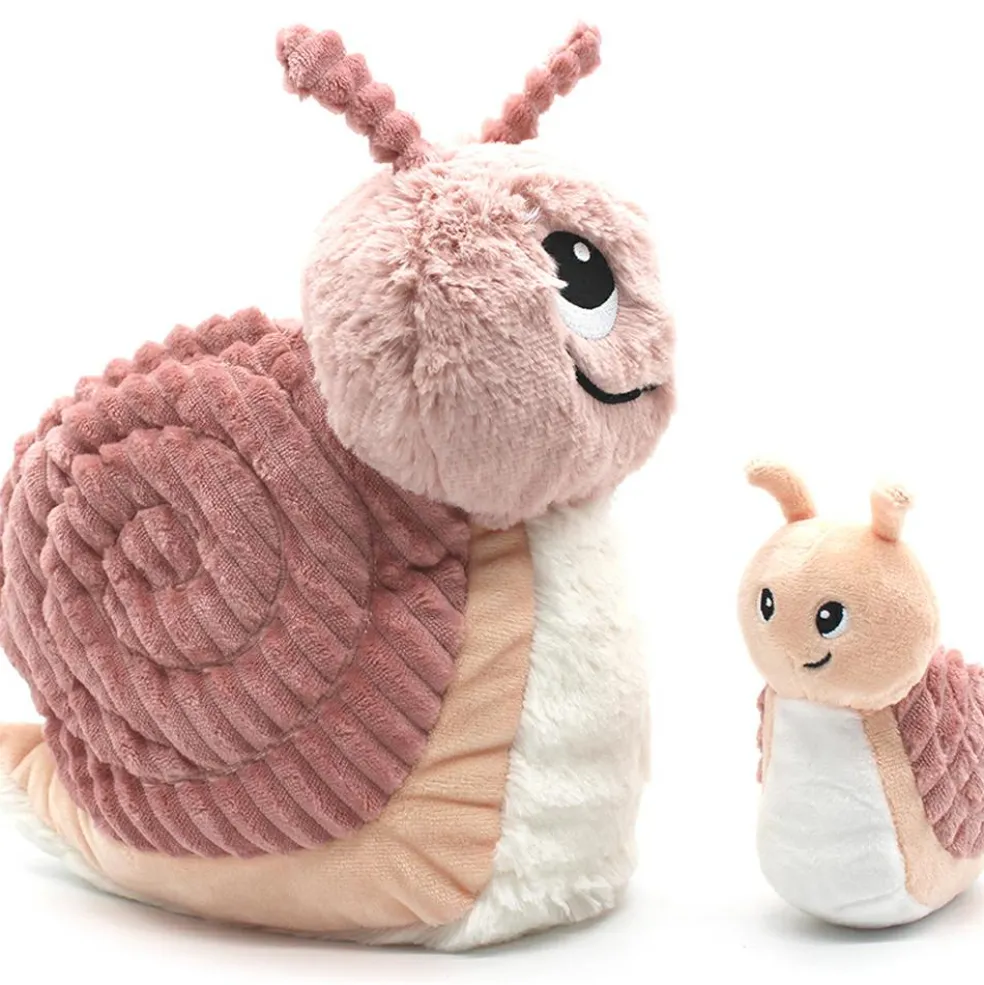 Peluche Speedou l'escargot maman et bébé rose (25 cm)