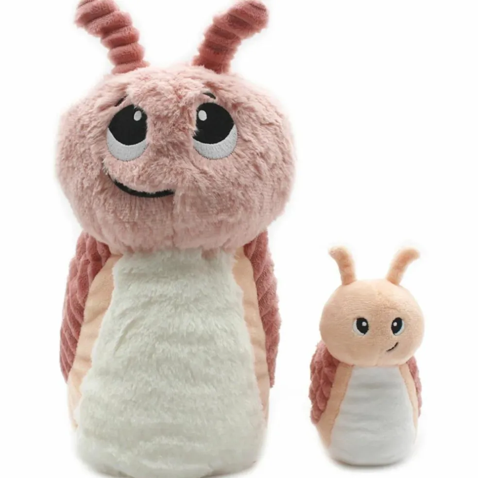 Peluche Speedou l'escargot maman et bébé rose (25 cm)