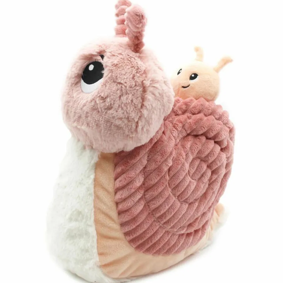 Peluche Speedou l'escargot maman et bébé rose (25 cm)