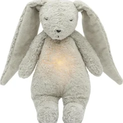 Peluche veilleuse lapin nature bio avec sons & lumières gris 2.0