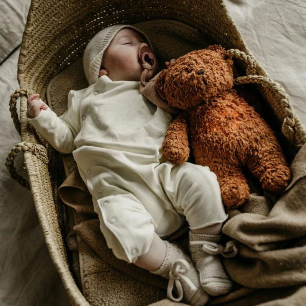 Peluche veilleuse Ours caramel 2.0