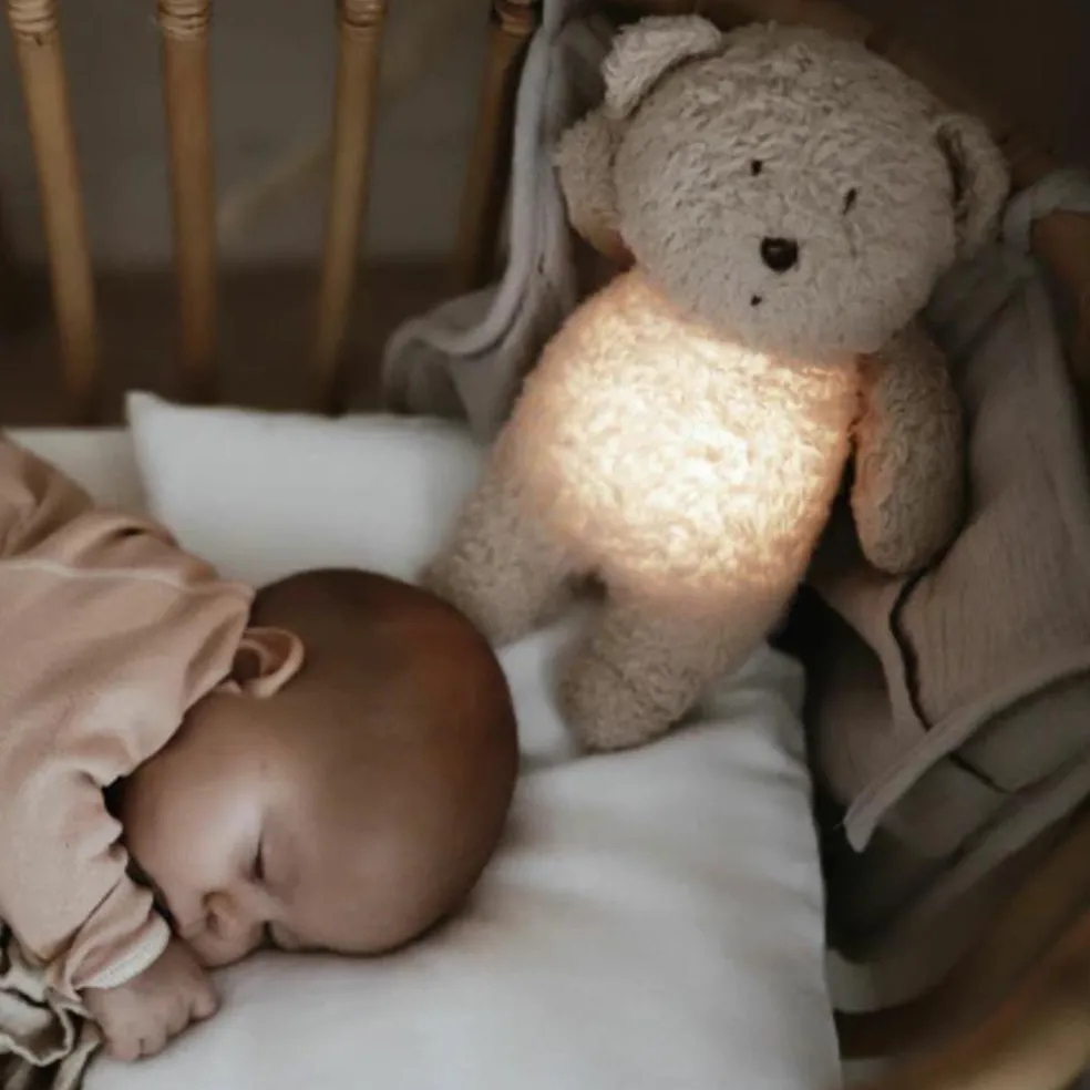 Peluche veilleuse Ours gris minéral 2.0