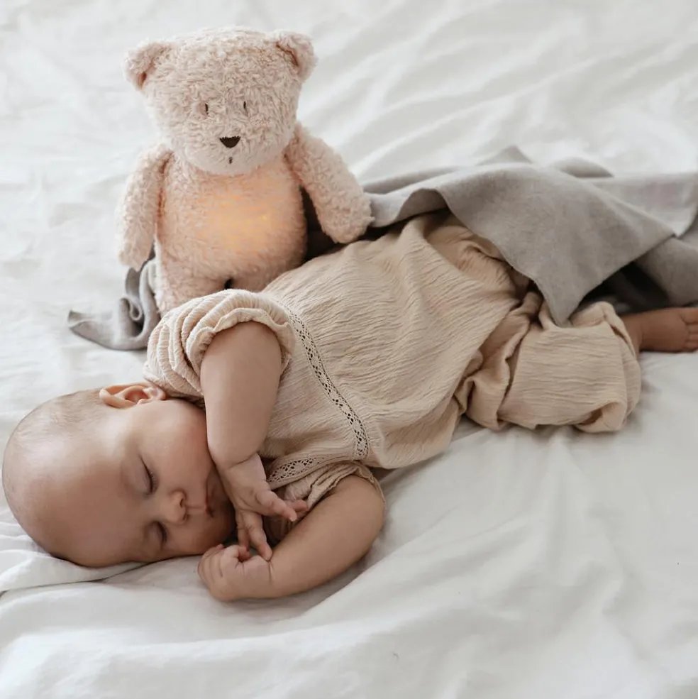 Peluche veilleuse Ours rose 2.0