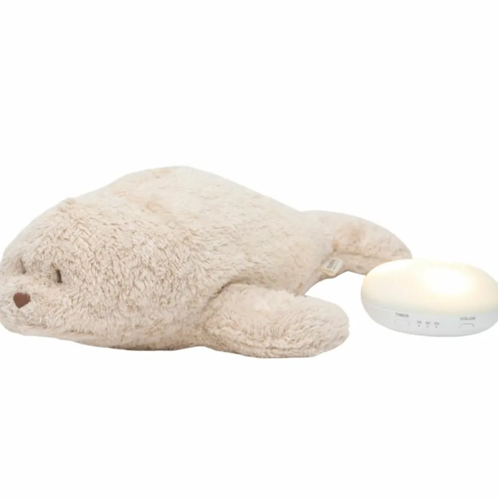 Peluche veilleuse Phoque nature bio sable