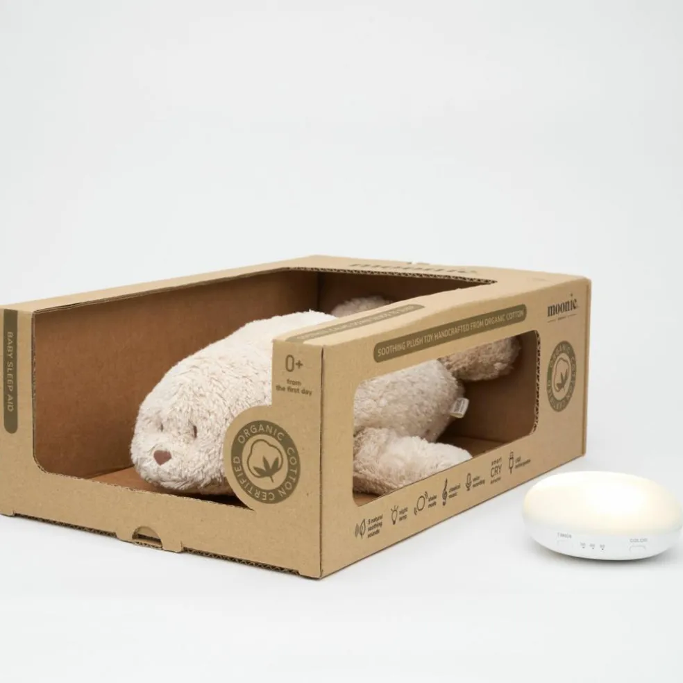 Peluche veilleuse Phoque nature bio sable