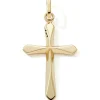 Pendentif Croix arrondie (or jaune 9 carats)