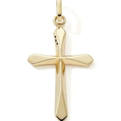 Pendentif Croix arrondie (or jaune 9 carats)