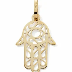 Pendentif Main de Fatma ajourée 2,2 cm (or jaune 375°)