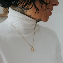 Pendentif personnalisable plaqué or jaune