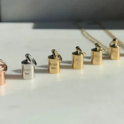 Pendentif personnalisable en argent rhodié