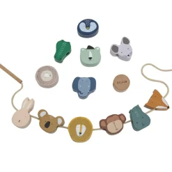 Perles en bois à enfiler All Animals