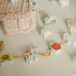 Perles en bois à lacer Little Farm