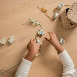 Perles en bois à lacer Little Farm