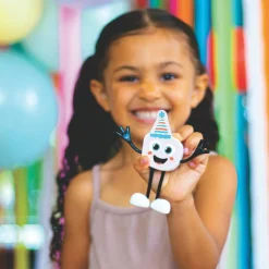 Personnage Party Pal blanc et 2 cubes lumineux