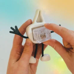 Personnage Party Pal blanc et 2 cubes lumineux