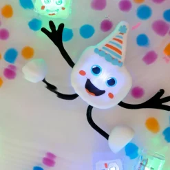 Personnage Party Pal blanc et 2 cubes lumineux