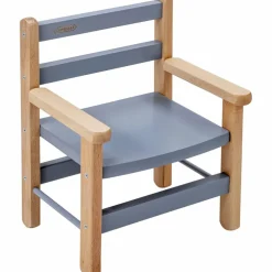 Petit fauteuil avec accoudoirs Juliette Hybride Bleu gris