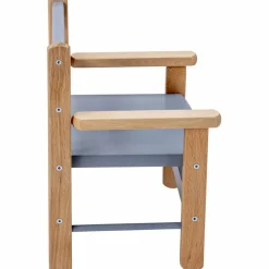 Petit fauteuil avec accoudoirs Juliette Hybride Bleu gris