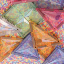 Petit kit de construction magnétiques couleur pastel (36 pièces)