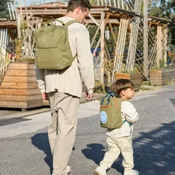 Petit sac à dos carré Little One & Me olive