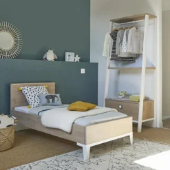 Petite bibliothèque mobile Chêne blond Marcel