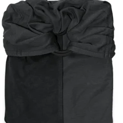 Petite écharpe Sling sans noeud gris anthracite et noir