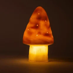 Petite lampe veilleuse champignon Brique Rouge