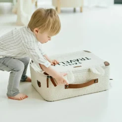 Petite valise Mini traveller Teddy écru