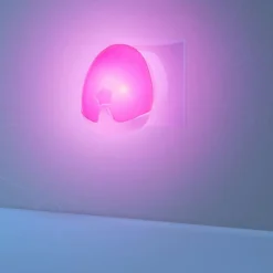 Petite veilleuse murale automatique rose