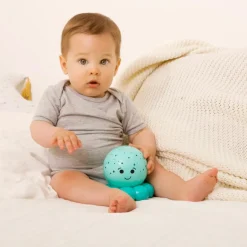 Petite veilleuse nomade bébé poulpe bleu