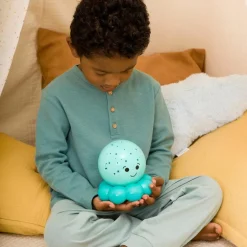 Petite veilleuse nomade bébé poulpe bleu