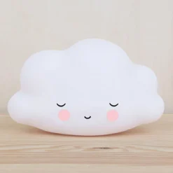 Petite veilleuse nuage blanc endormi (16 cm)