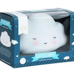 Petite veilleuse nuage blanc endormi (16 cm)