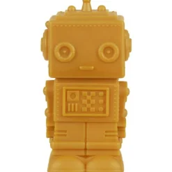 Petite veilleuse Robot jaune doré (13 cm)